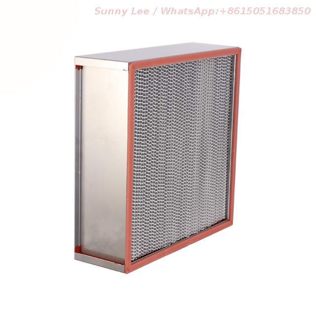 仕切り付き耐高温エアフィルター