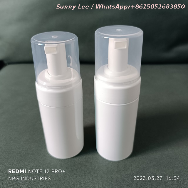 80ML100 Mlの競争価格の白く黒い色の泡ポンプびん