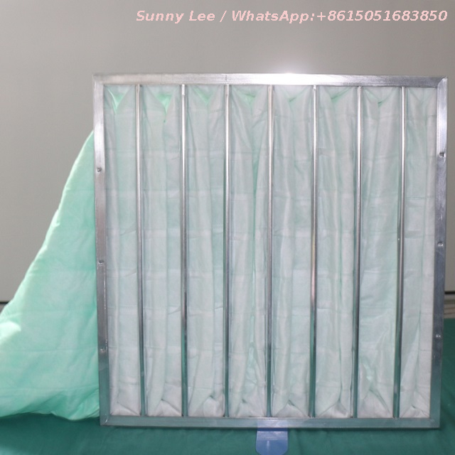 袋型中効率エアフィルター F5