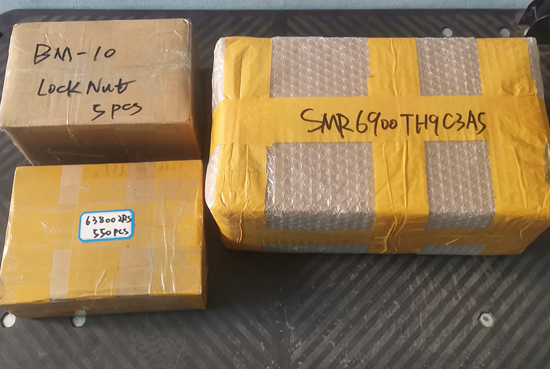 2000 PCS SMR6900TH9C3A5,550PCS 63800-2RS、5 PCS BM-10ロックナットサンプルはカナダに出荷する準備ができています